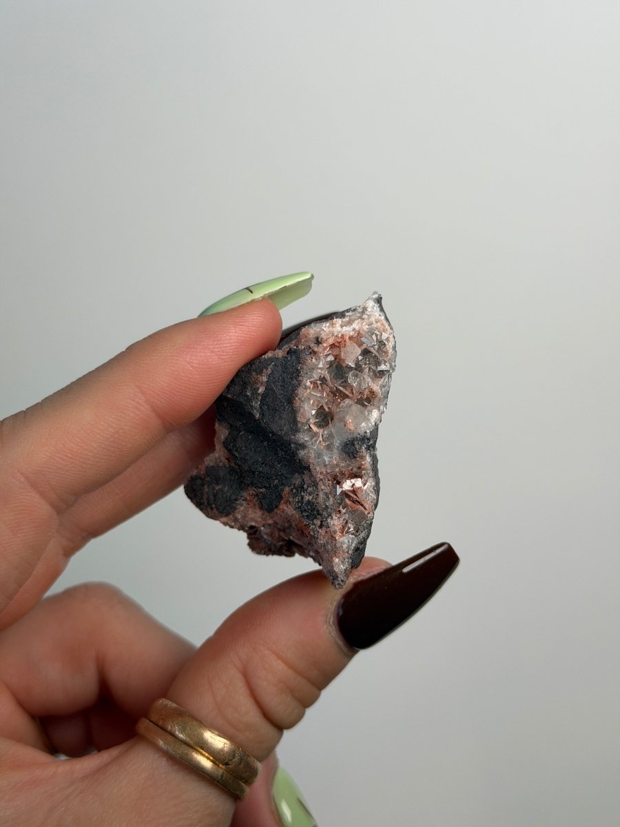 Quartz, Baryte and Hematite, Cumbria Specular Hematite QuartzCumbria - Haus of Moss + Moon