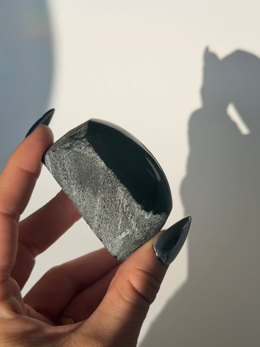 Rainbow Sheen Obsidian, Semi-Polished Free Form, C ObsidianMexico- Haus of Moss and Moon