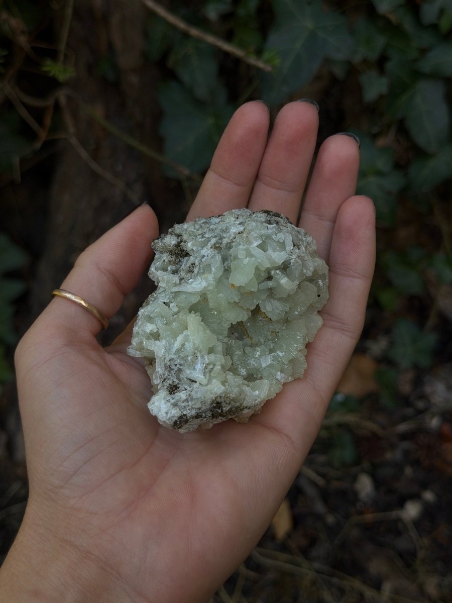 Raw Prehnite, Morocco, A PrehniteMorocco- Haus of Moss and Moon