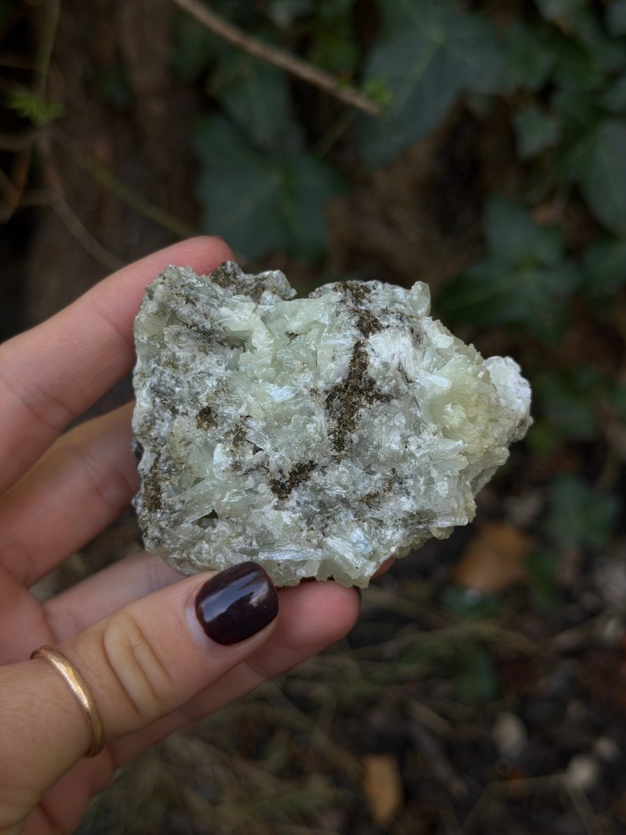 Raw Prehnite, Morocco, A PrehniteMorocco- Haus of Moss and Moon