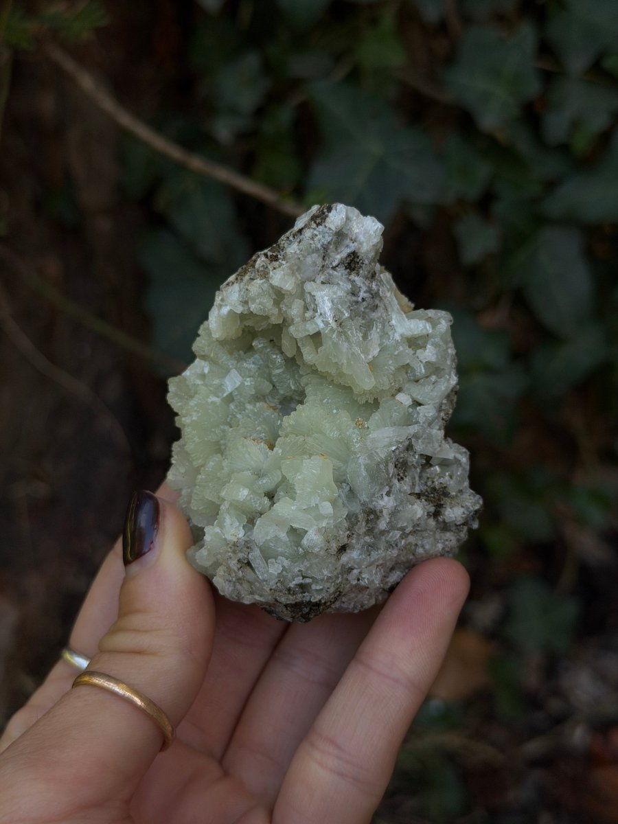 Raw Prehnite, Morocco, A PrehniteMorocco- Haus of Moss and Moon