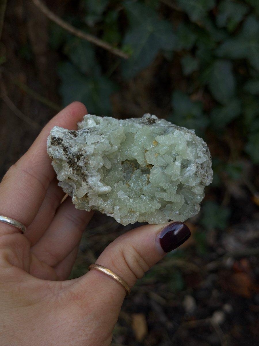 Raw Prehnite, Morocco, A PrehniteMorocco- Haus of Moss and Moon