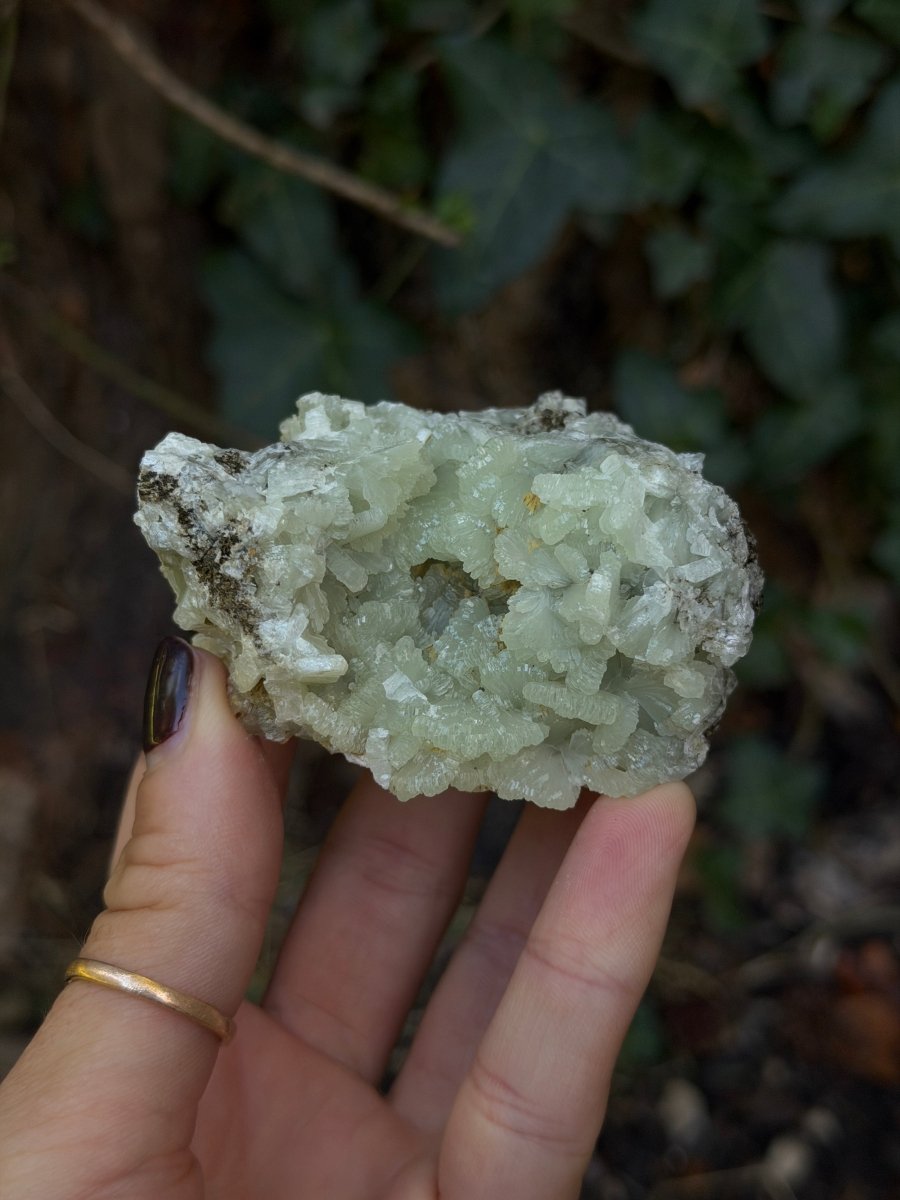 Raw Prehnite, Morocco, A PrehniteMorocco- Haus of Moss and Moon