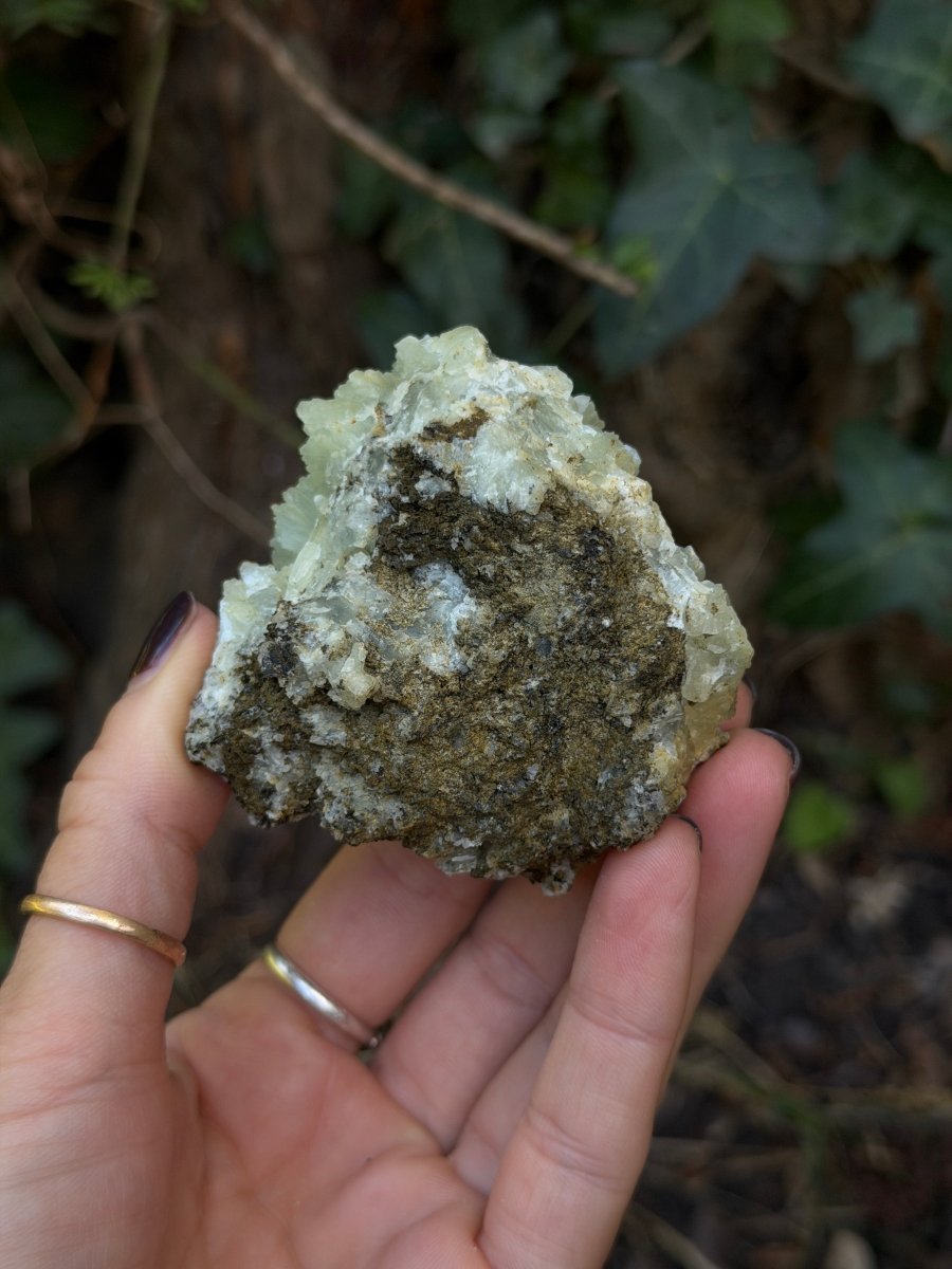 Raw Prehnite, Morocco, B PrehniteMorocco- Haus of Moss and Moon