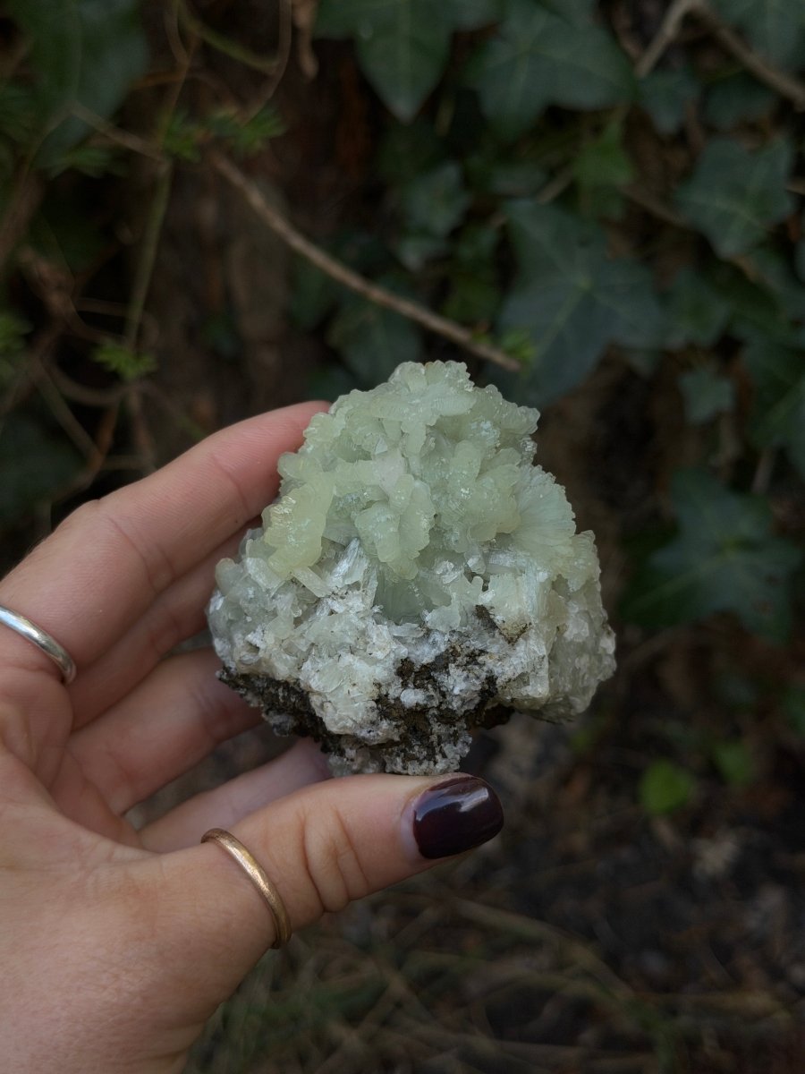 Raw Prehnite, Morocco, B PrehniteMorocco- Haus of Moss and Moon