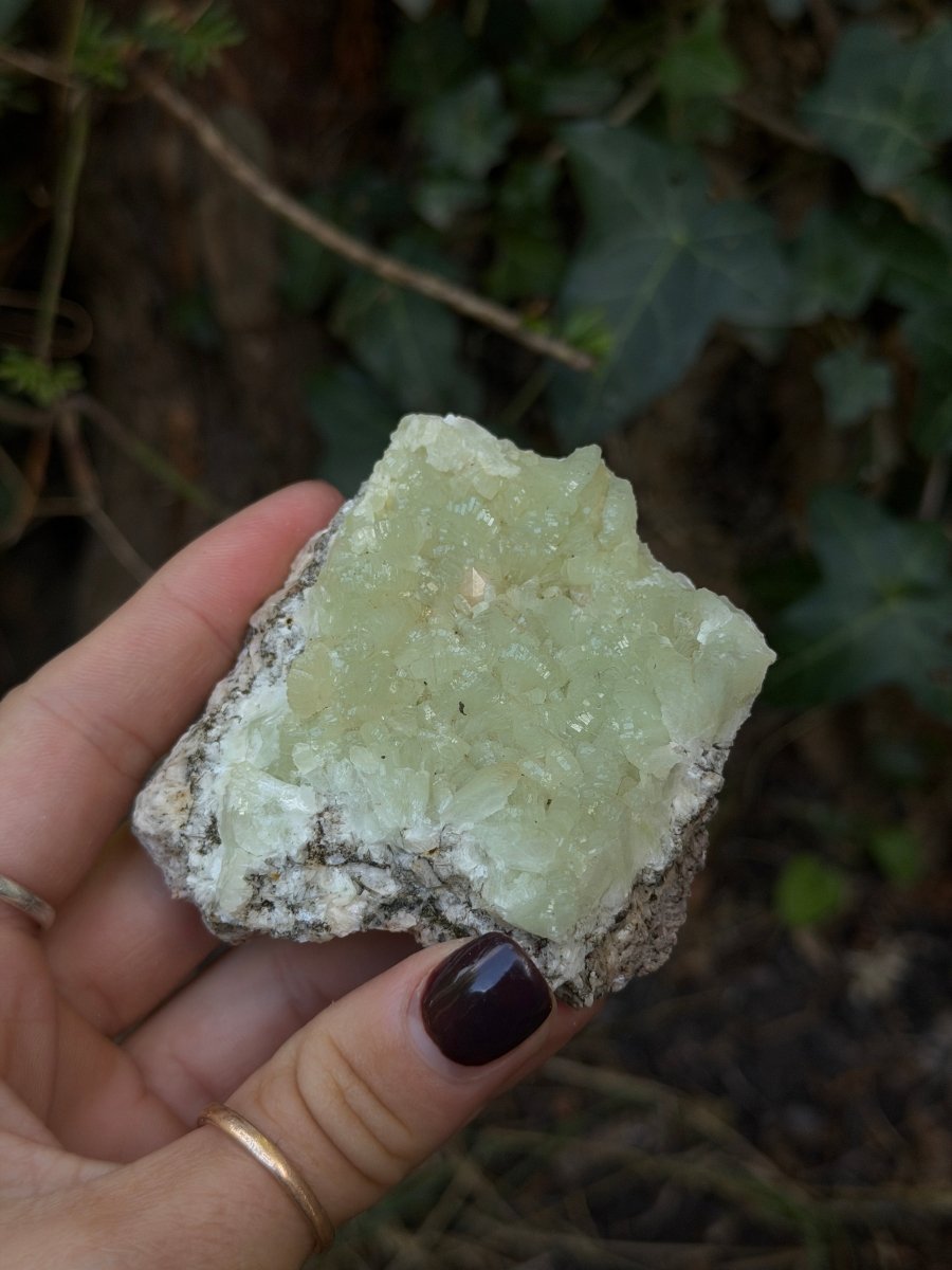 Raw Prehnite, Morocco, C PrehniteMorocco- Haus of Moss and Moon