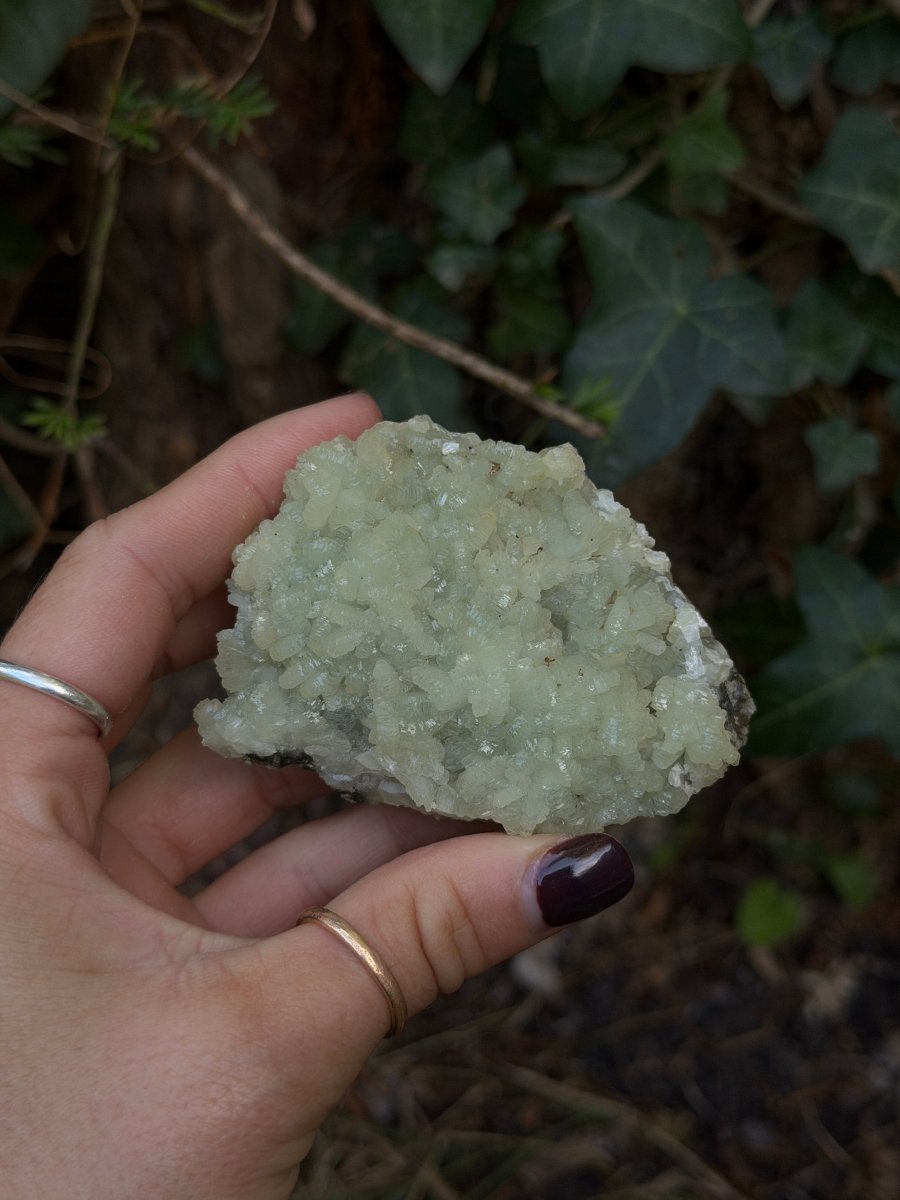 Raw Prehnite, Morocco, D PrehniteMorocco- Haus of Moss and Moon