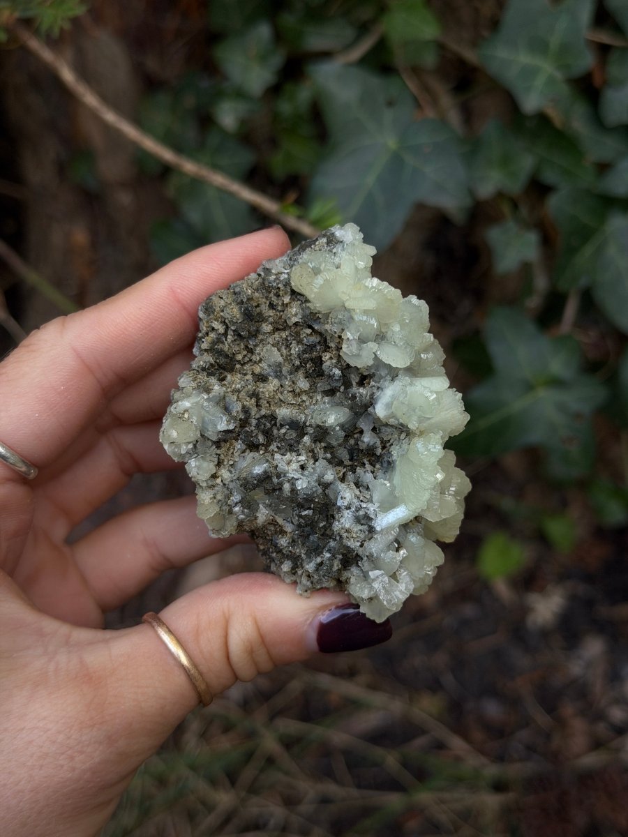Raw Prehnite, Morocco, F PrehniteMorocco- Haus of Moss and Moon