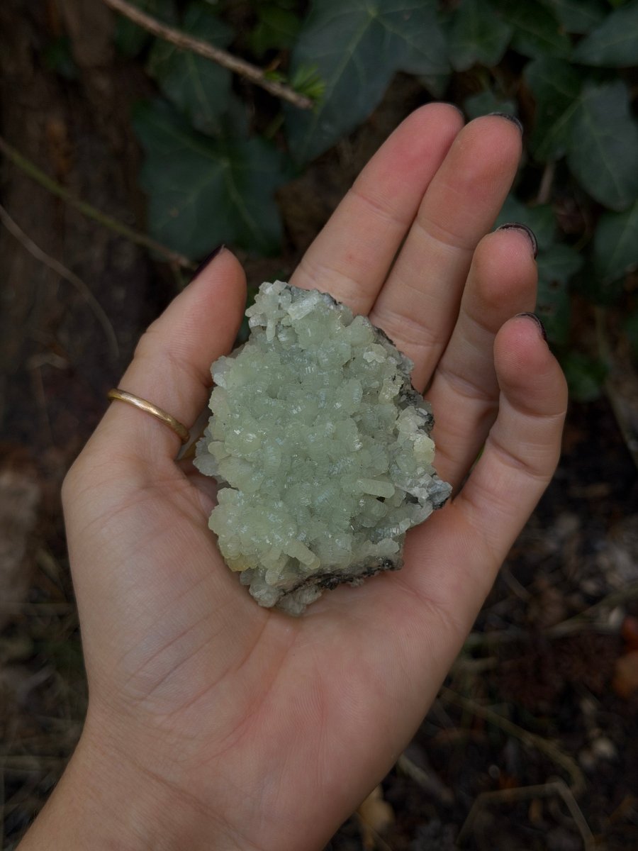 Raw Prehnite, Morocco, F PrehniteMorocco- Haus of Moss and Moon