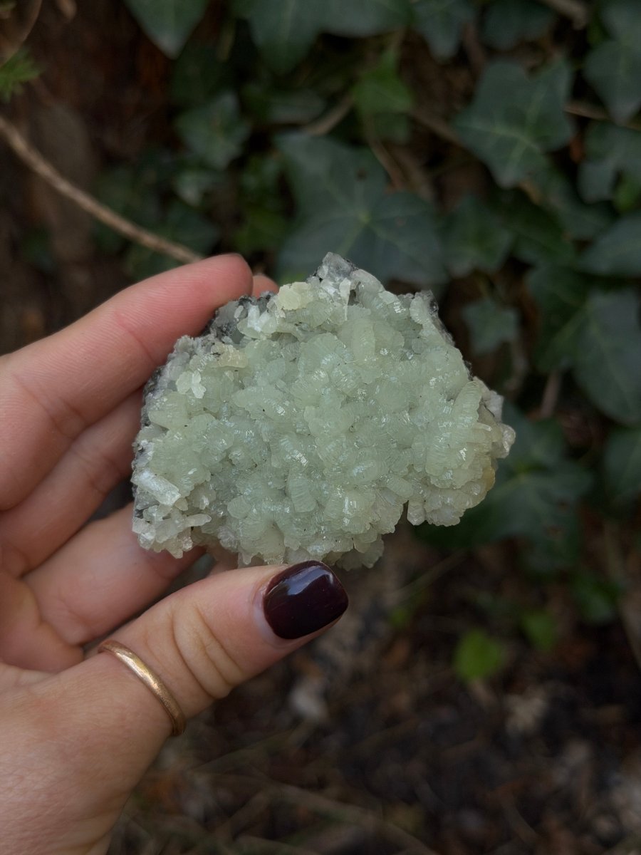 Raw Prehnite, Morocco, F PrehniteMorocco- Haus of Moss and Moon