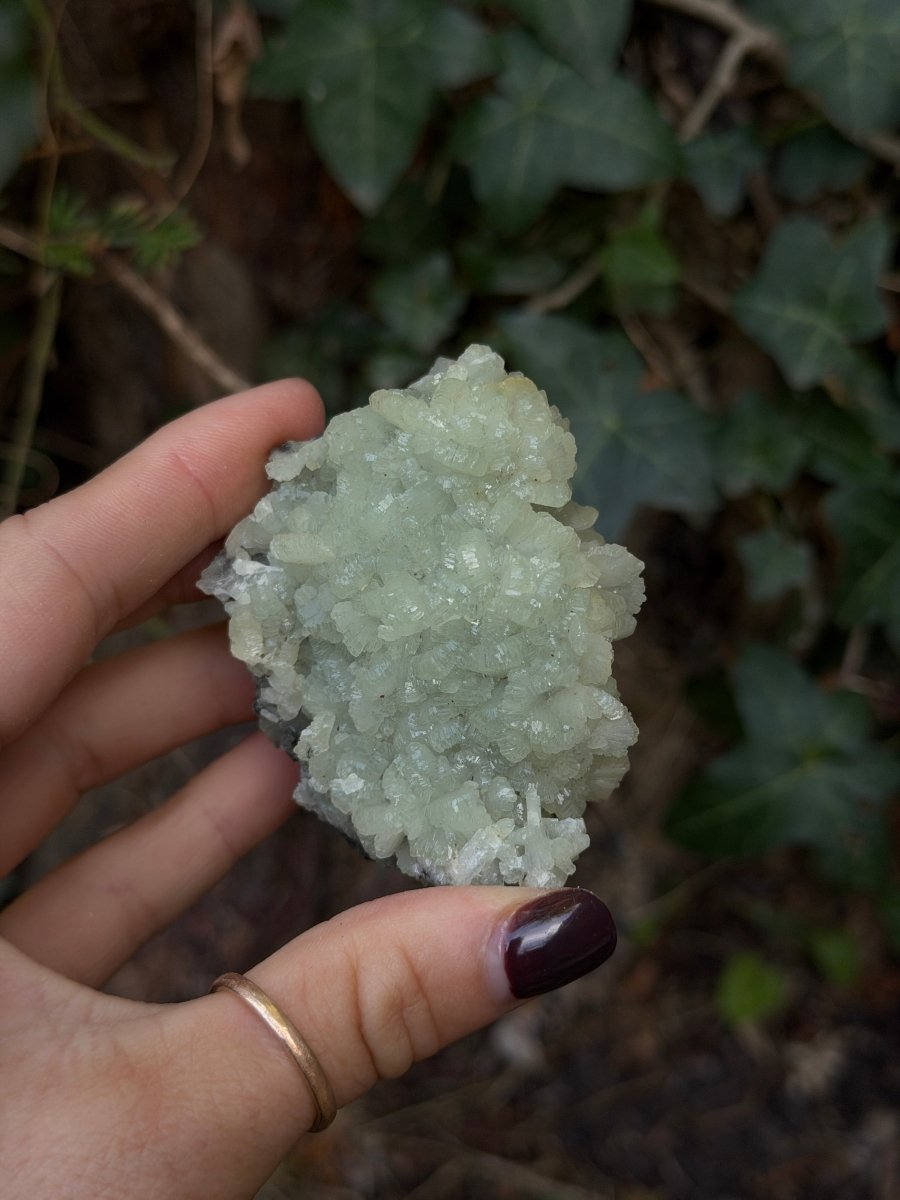 Raw Prehnite, Morocco, F PrehniteMorocco- Haus of Moss and Moon
