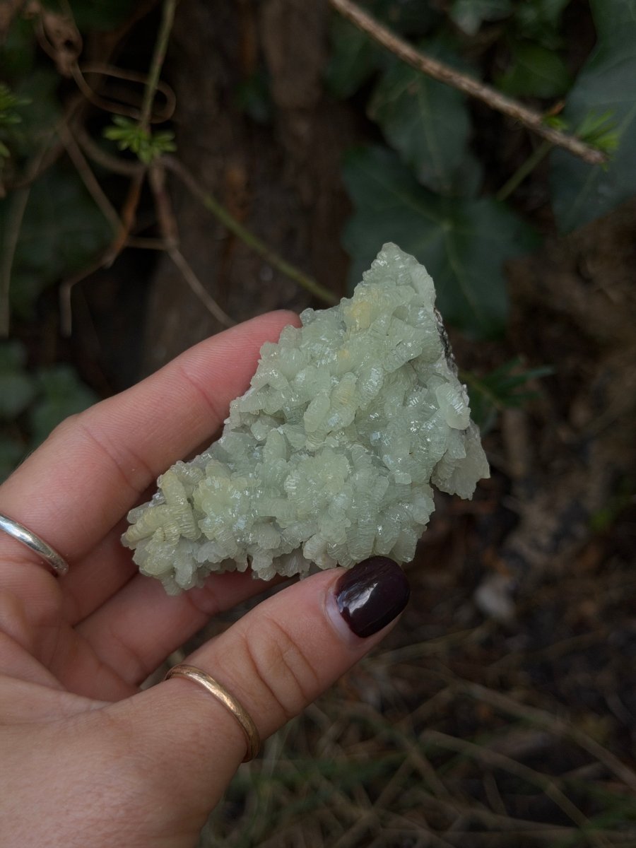 Raw Prehnite, Morocco, I PrehniteMorocco- Haus of Moss and Moon