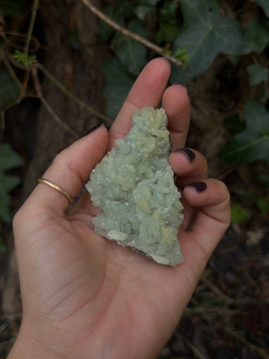 Raw Prehnite, Morocco, I PrehniteMorocco- Haus of Moss and Moon