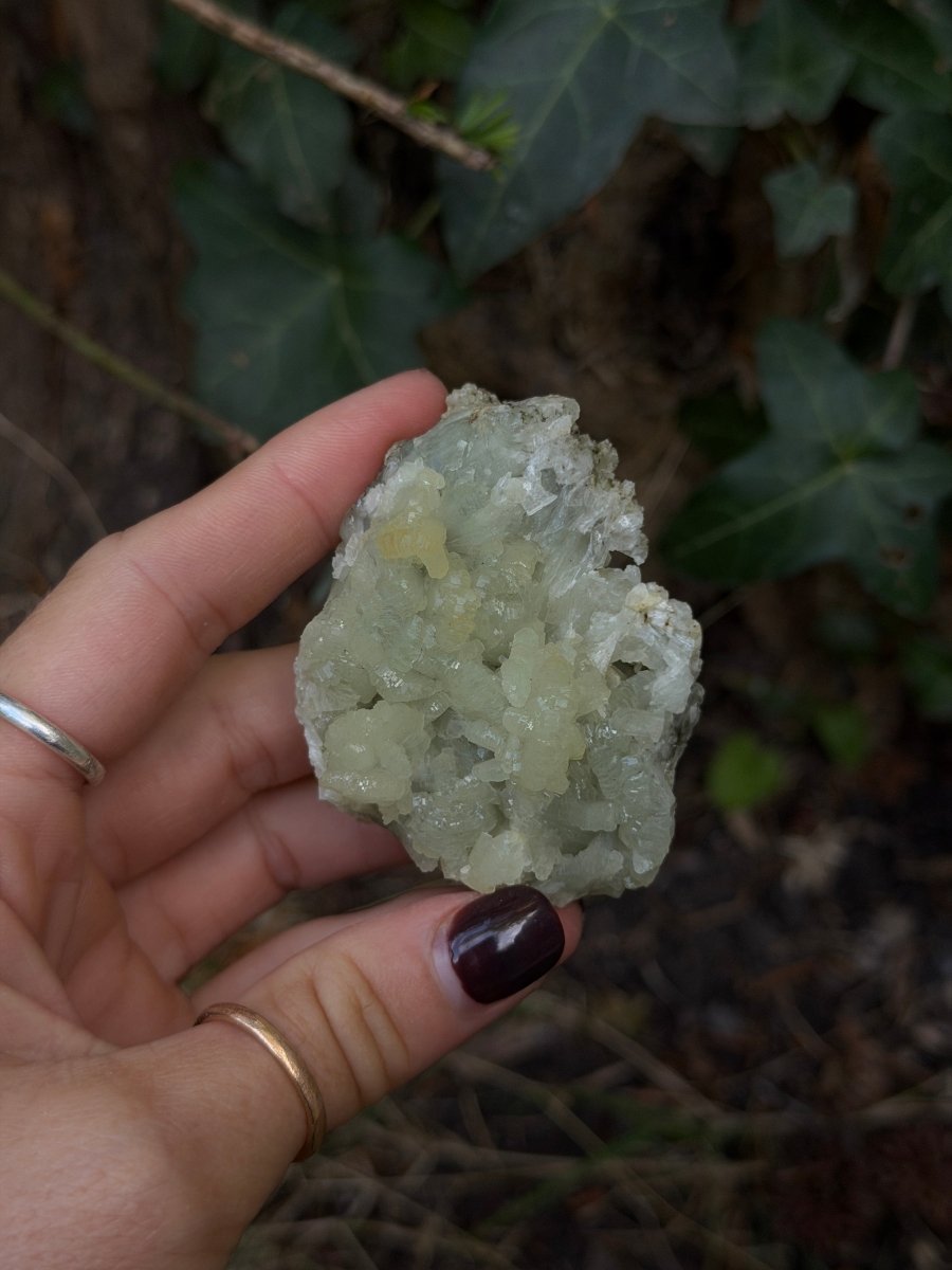 Raw Prehnite, Morocco, J PrehniteMorocco- Haus of Moss and Moon