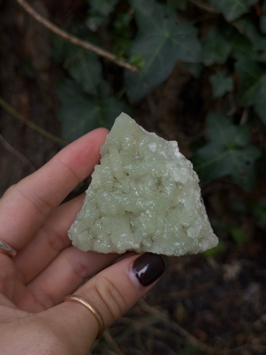 Raw Prehnite, Morocco, K PrehniteMorocco- Haus of Moss and Moon
