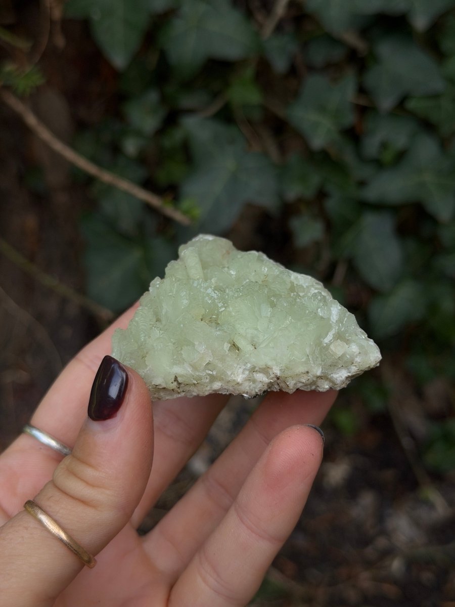 Raw Prehnite, Morocco, K PrehniteMorocco- Haus of Moss and Moon
