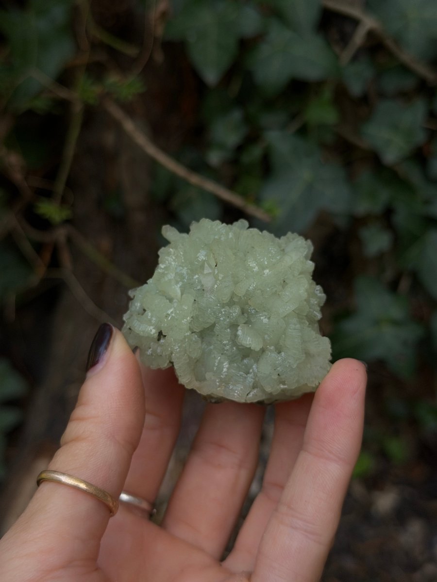 Raw Prehnite, Morocco, L PrehniteMorocco- Haus of Moss and Moon