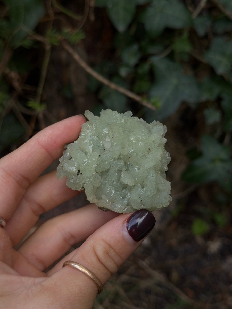 Raw Prehnite, Morocco, L PrehniteMorocco- Haus of Moss and Moon