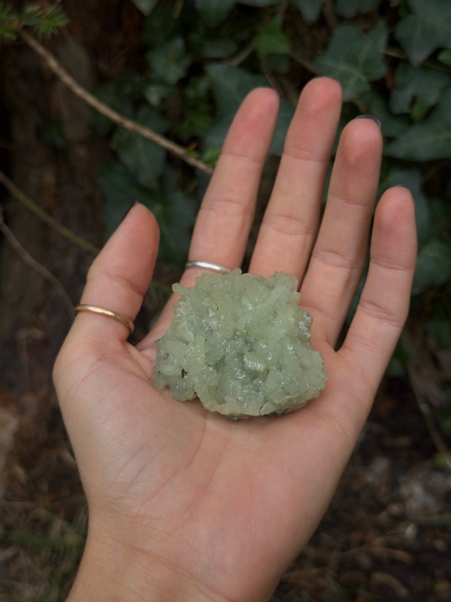 Raw Prehnite, Morocco, L PrehniteMorocco- Haus of Moss and Moon