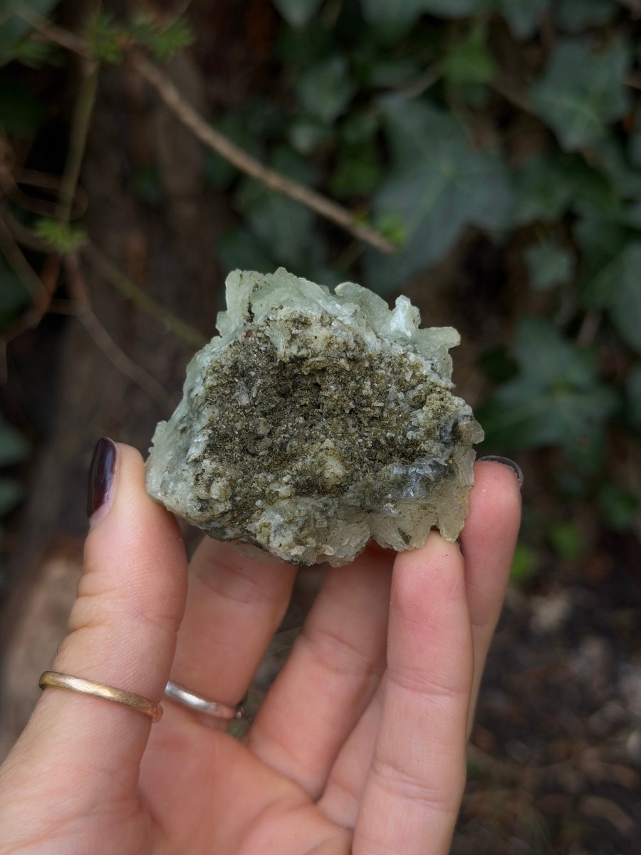 Raw Prehnite, Morocco, L PrehniteMorocco- Haus of Moss and Moon