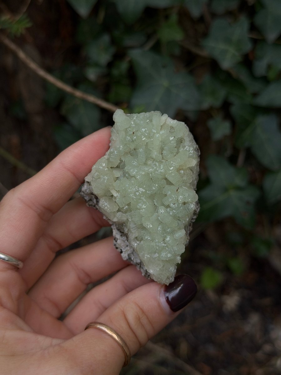 Raw Prehnite, Morocco, M PrehniteMorocco- Haus of Moss and Moon