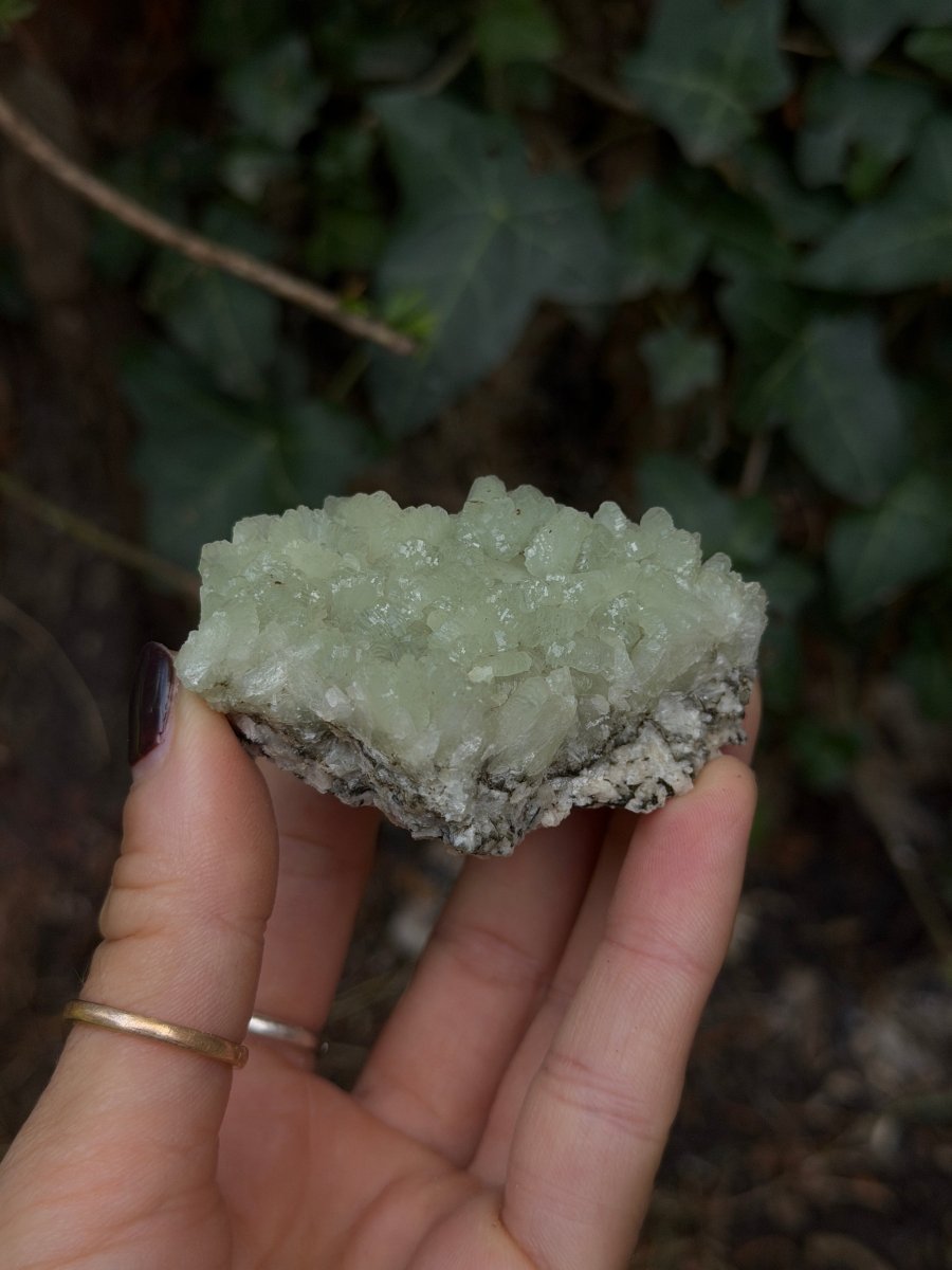 Raw Prehnite, Morocco, M PrehniteMorocco- Haus of Moss and Moon