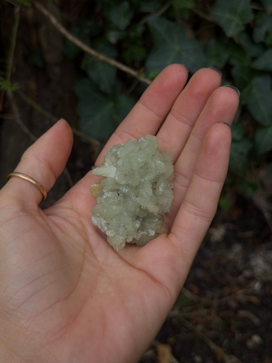 Raw Prehnite, Morocco, Q PrehniteMorocco- Haus of Moss and Moon