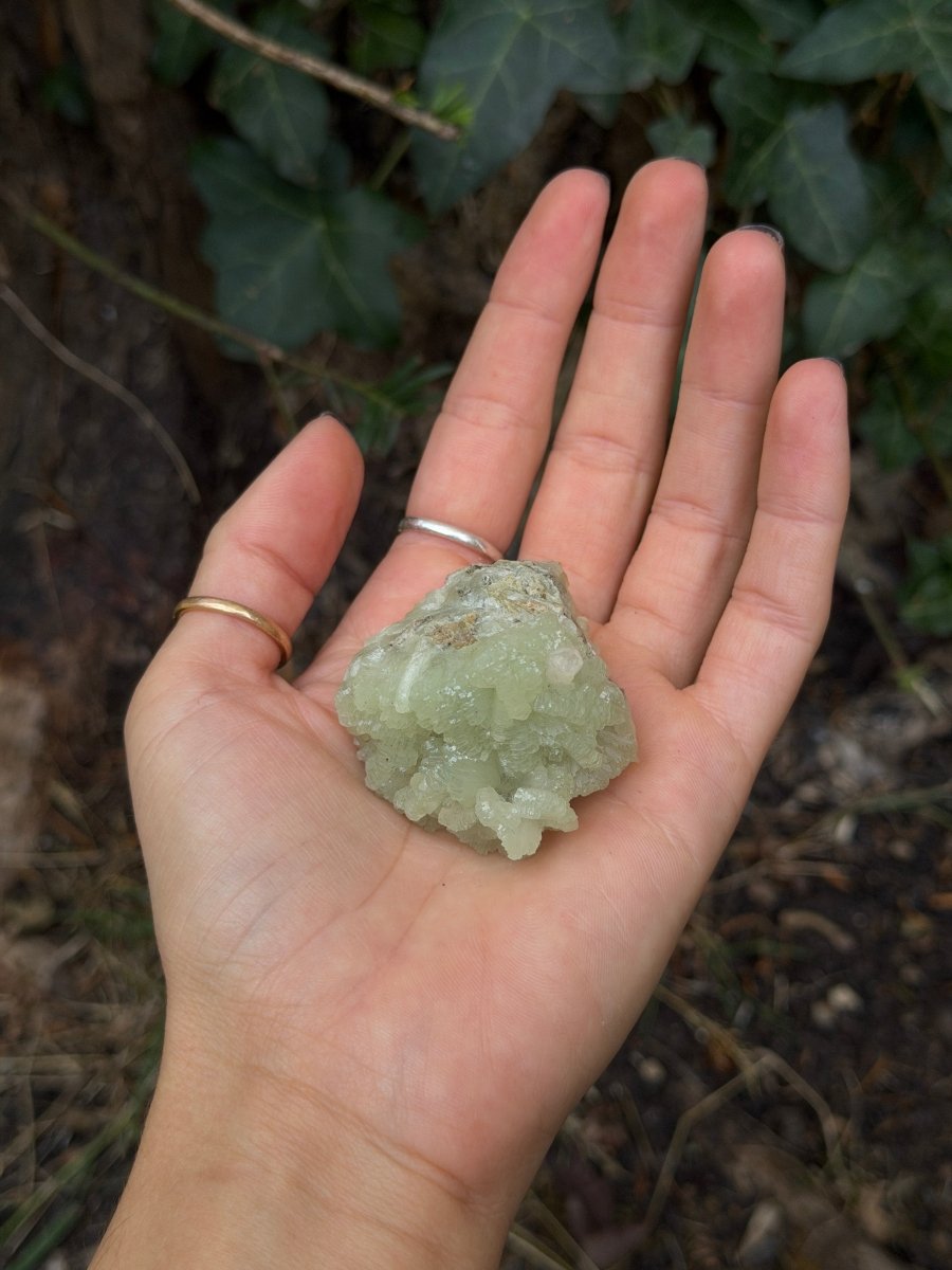 Raw Prehnite, Morocco, R PrehniteMorocco- Haus of Moss and Moon
