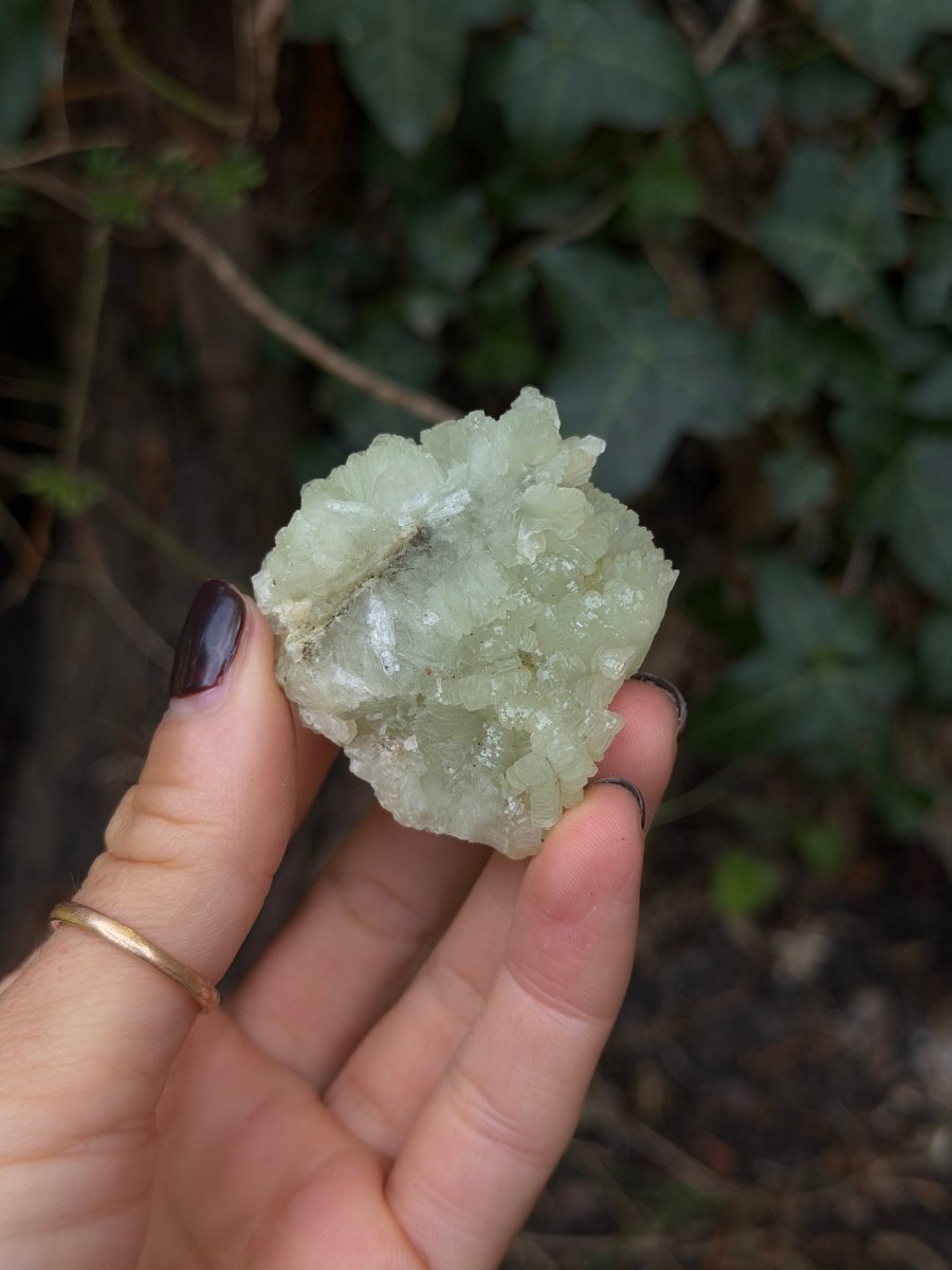 Raw Prehnite, Morocco, R PrehniteMorocco- Haus of Moss and Moon