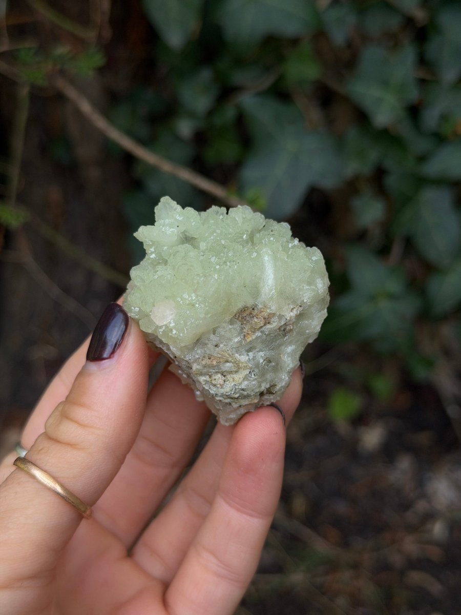 Raw Prehnite, Morocco, R PrehniteMorocco- Haus of Moss and Moon