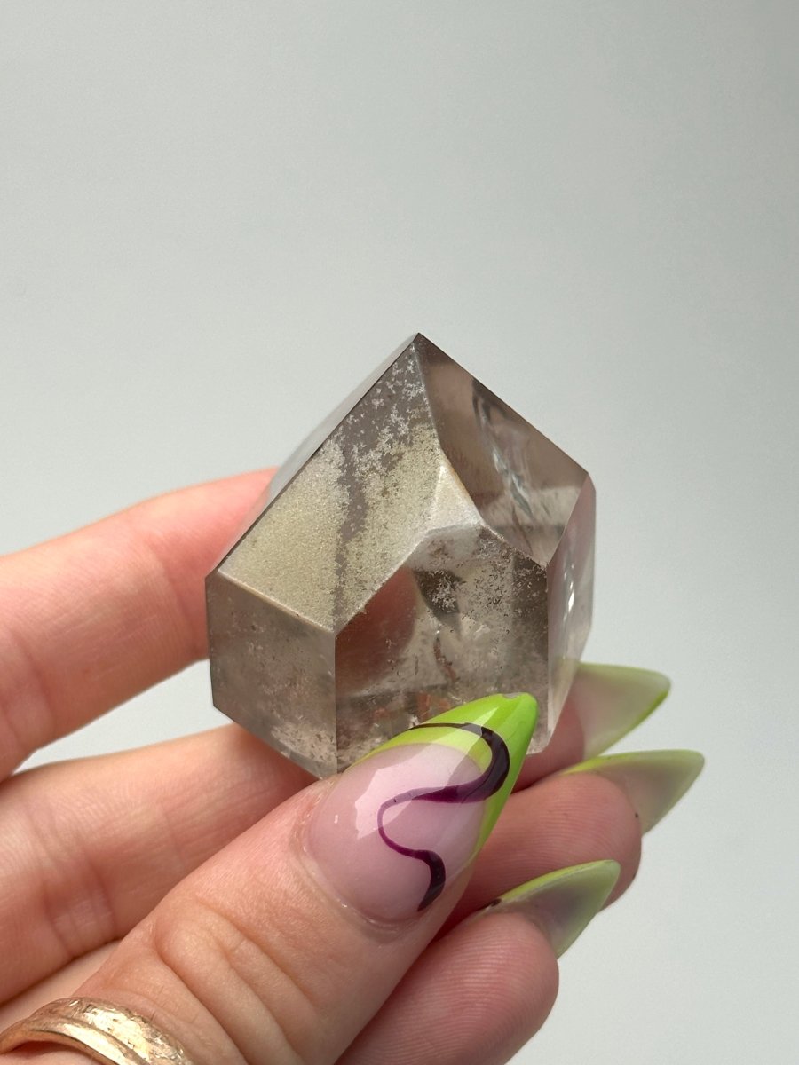 Smoky 'Custard' Quartz Point, Brazil, A Smoky QuartzBrazil - Haus of Moss + Moon