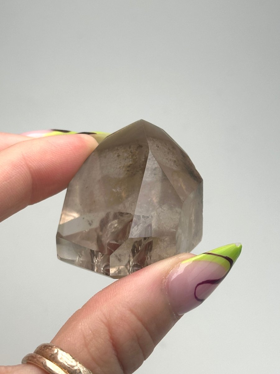 Smoky 'Custard' Quartz Point, Brazil, B Smoky QuartzBrazil - Haus of Moss + Moon