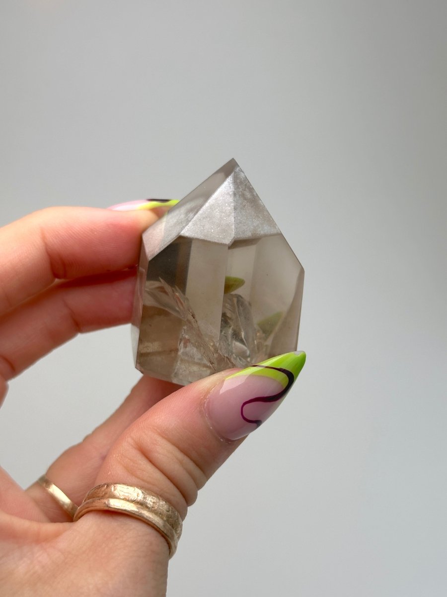Smoky 'Custard' Quartz Point, Brazil, D Smoky QuartzBrazil - Haus of Moss + Moon