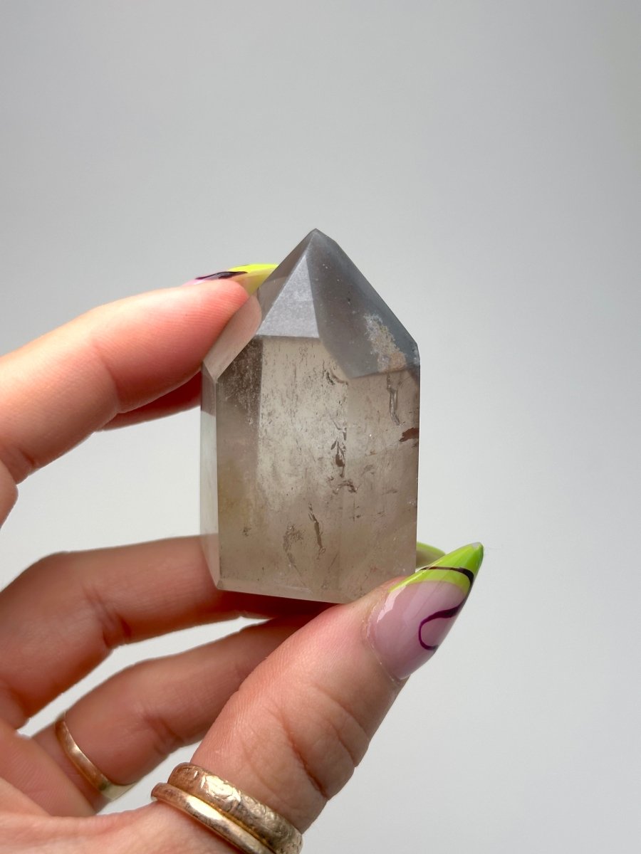 Smoky Quartz Point, Brazil, A Smoky QuartzBrazil - Haus of Moss + Moon