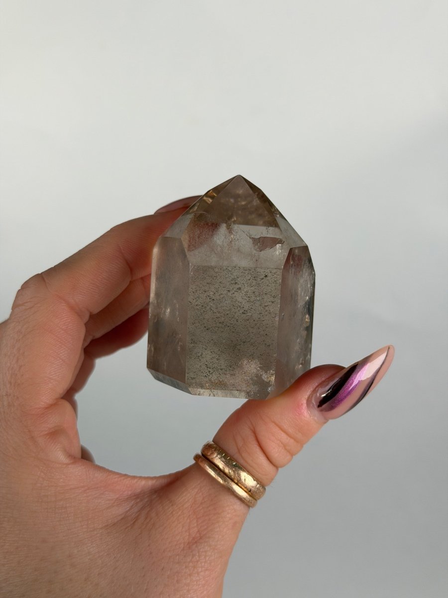 Smoky Quartz Point, Brazil, A Smoky QuartzBrazil - Haus of Moss + Moon