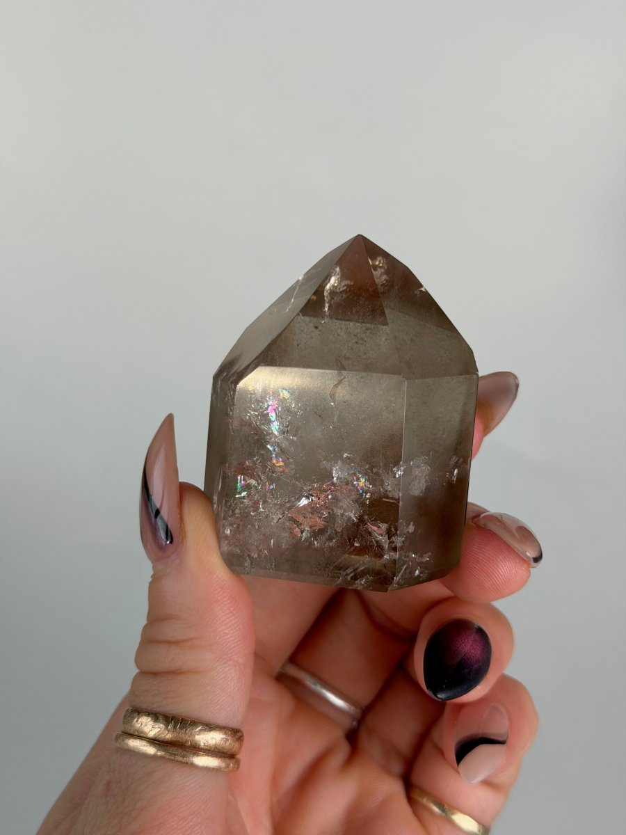 Smoky Quartz Point, Brazil, A Smoky QuartzBrazil - Haus of Moss + Moon