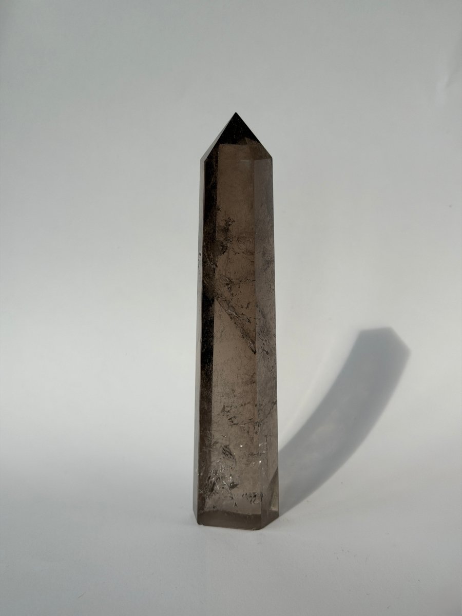 Smoky Quartz Tower with Enhydro Smoky QuartzBrazil - Haus of Moss and Moon
