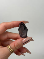 Specular Hematite Laser Quartz Point, K Hematoid QuartzAfghanistan - Haus of Moss + Moon