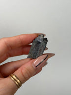 Specular Hematite Laser Quartz Point, L Hematoid QuartzAfghanistan - Haus of Moss + Moon
