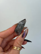 Specular Hematite Laser Quartz Point, O Hematoid QuartzAfghanistan - Haus of Moss + Moon