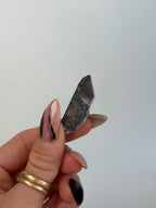 Specular Hematite Laser Quartz Point, O Hematoid QuartzAfghanistan - Haus of Moss + Moon