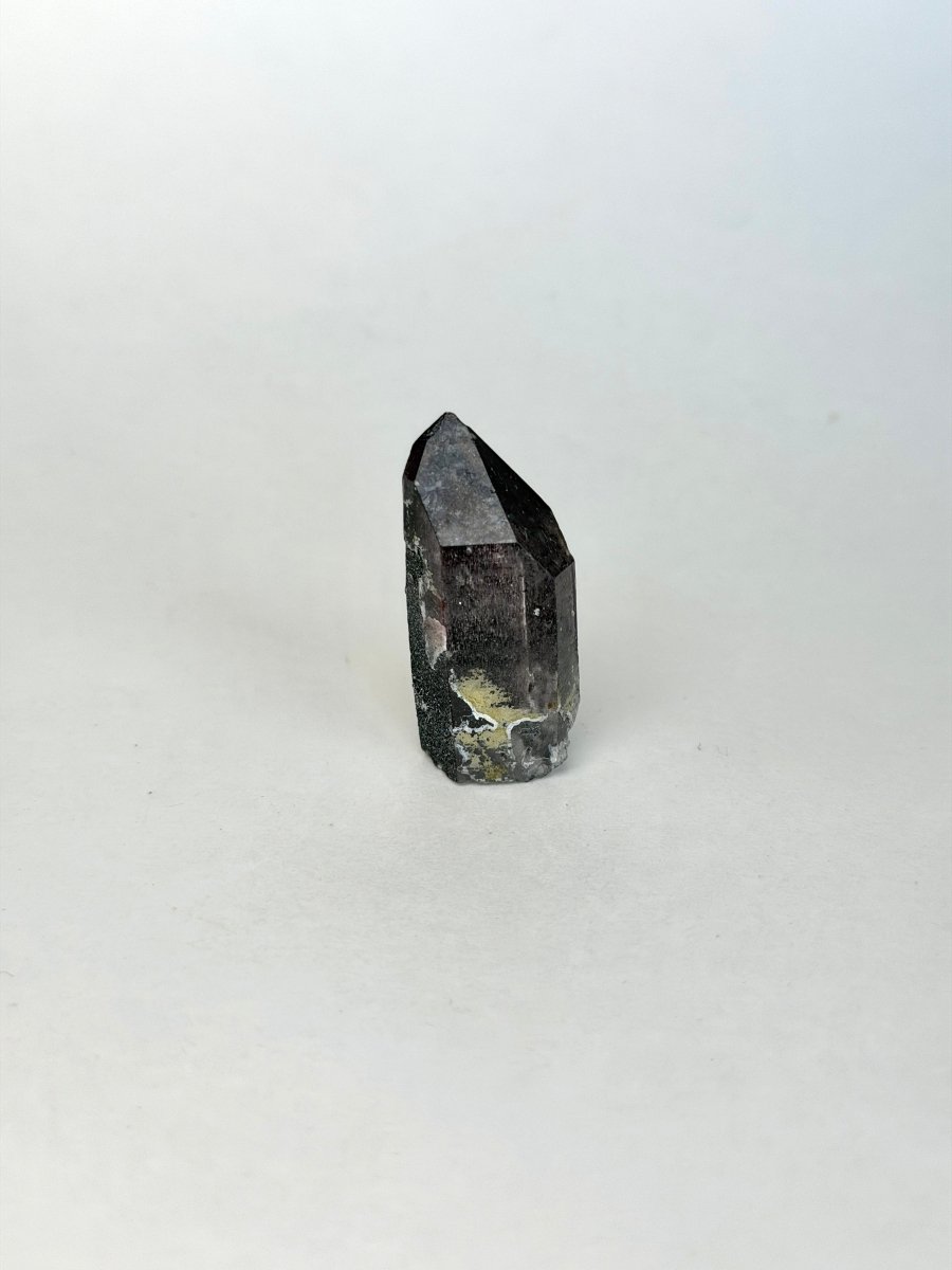 Specular Hematite Laser Quartz Point, U Hematoid QuartzAfghanistan - Haus of Moss + Moon
