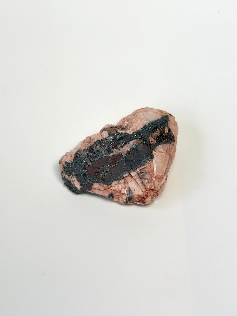 Specularite and Hematite in Baryte, Cumbria Specular Hematite QuartzCumbria - Haus of Moss + Moon