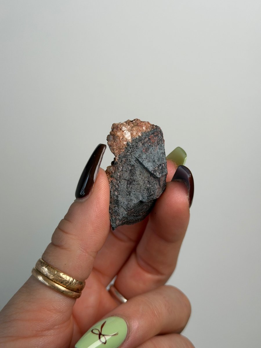 Specularite, Quartz and Dolamite on Hematite, Cumbria Specular Hematite QuartzCumbria - Haus of Moss + Moon