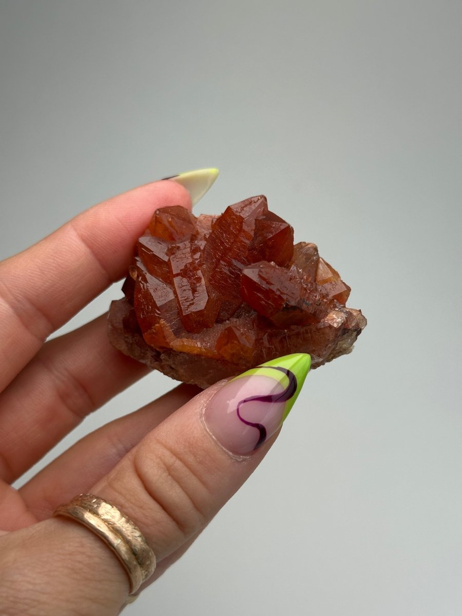 Tinejdad Ferruginous Quartz, Morocco, D Hematite Quartz Morocco - Haus of Moss + Moon