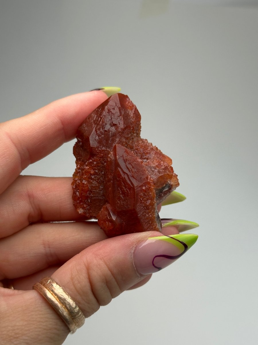 Tinejdad Ferruginous Quartz, Morocco, E Hematite Quartz Morocco - Haus of Moss + Moon