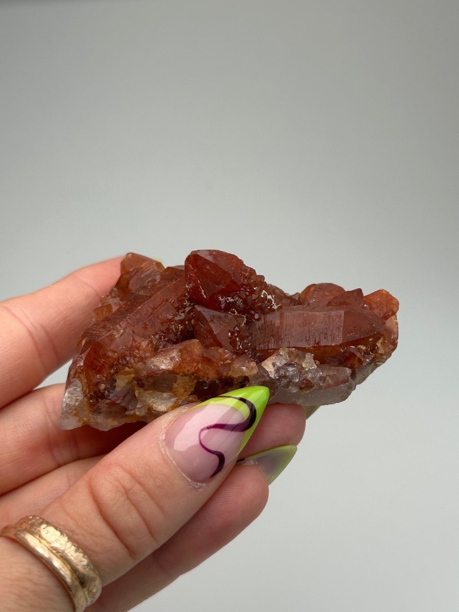 Tinejdad Ferruginous Quartz, Morocco, I Hematite Quartz Morocco - Haus of Moss + Moon