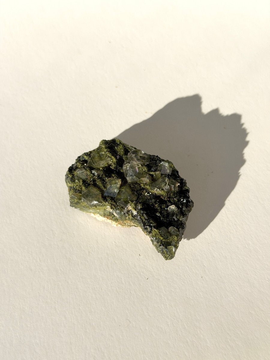 Turkish Forest Epidote and Quartz, B2 Epidote QuartzTurkey - Haus of Moss + Moon