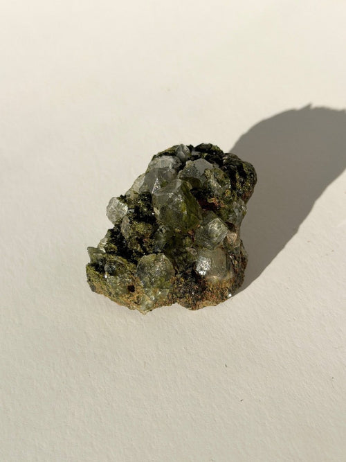 Turkish Forest Epidote and Quartz, D4 Epidote Quartz Turkey - Haus of Moss + Moon