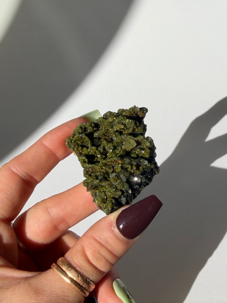 Turkish Forest Epidote and Quartz, D Epidote QuartzTurkey - Haus of Moss + Moon